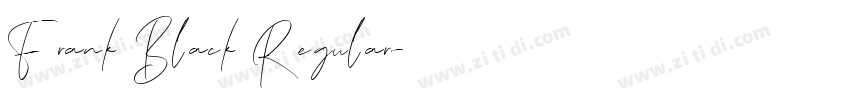 Frank Black Regular字体转换